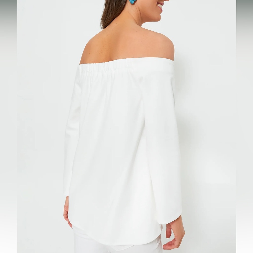 TUCKERNUCK White Miranda Off the Shoulder Blouse New - Picture 4 of 7